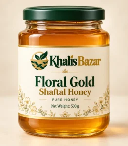 Khalis Bazar Floral Gold Shaftal Honey 500 g glass jar