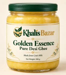 Khalis Bazar Golden Essence Pure Desi Ghee 500 g glass jar